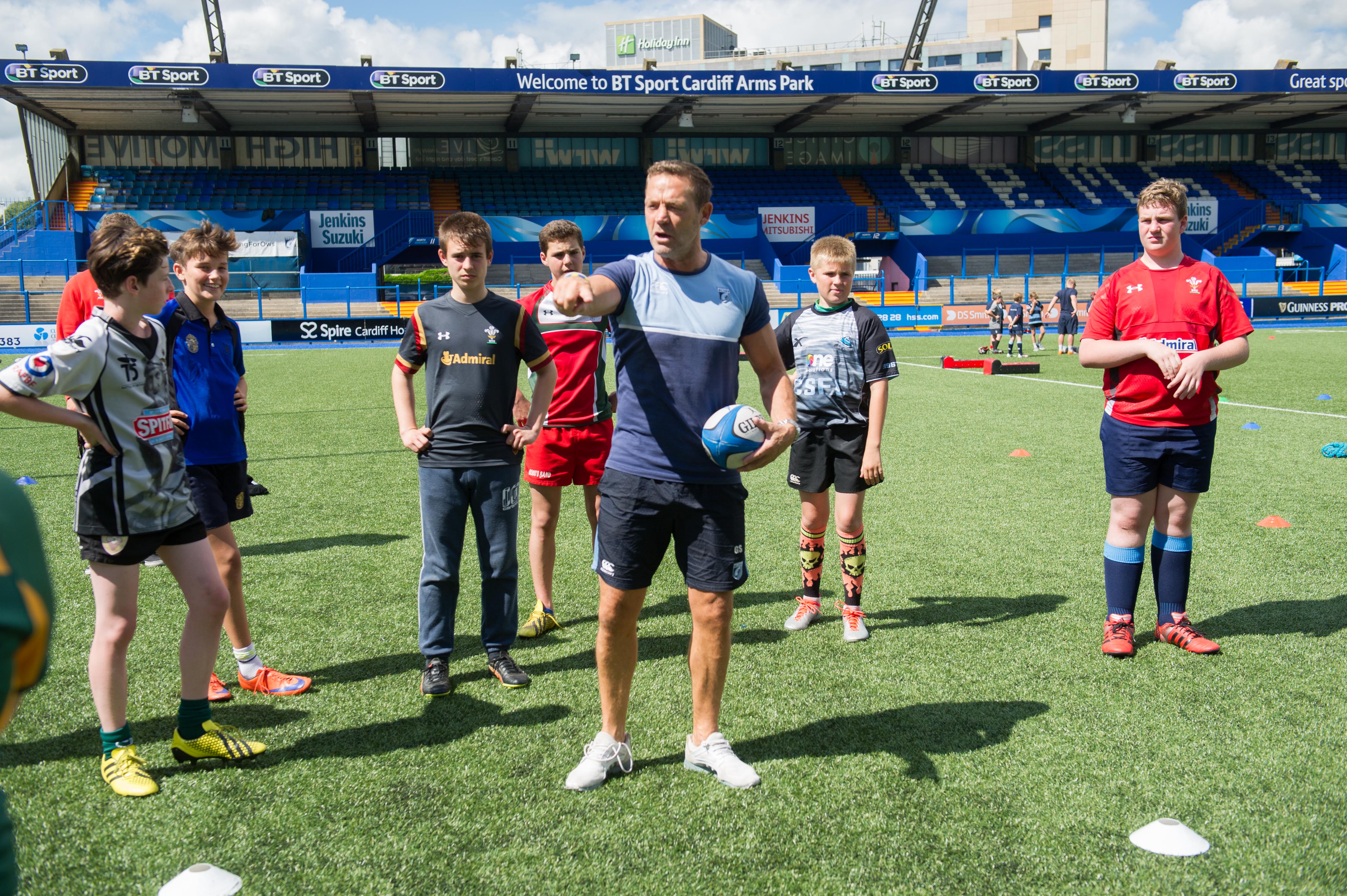 Visitors to Cardiff Arms Park - Cardiff Blues Brothers